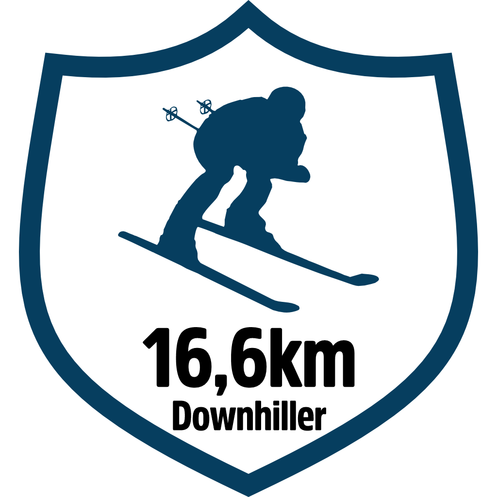 16km Downhiller pin