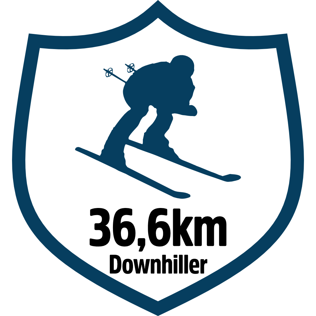 36km Downhiller pin