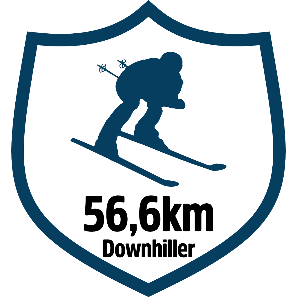 56km Downhiller pin