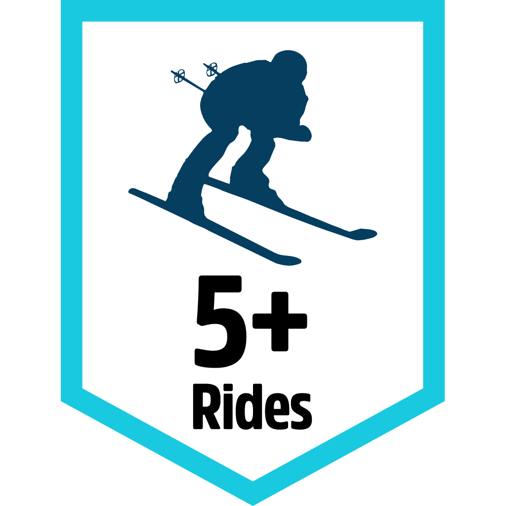 5+ Rides pin