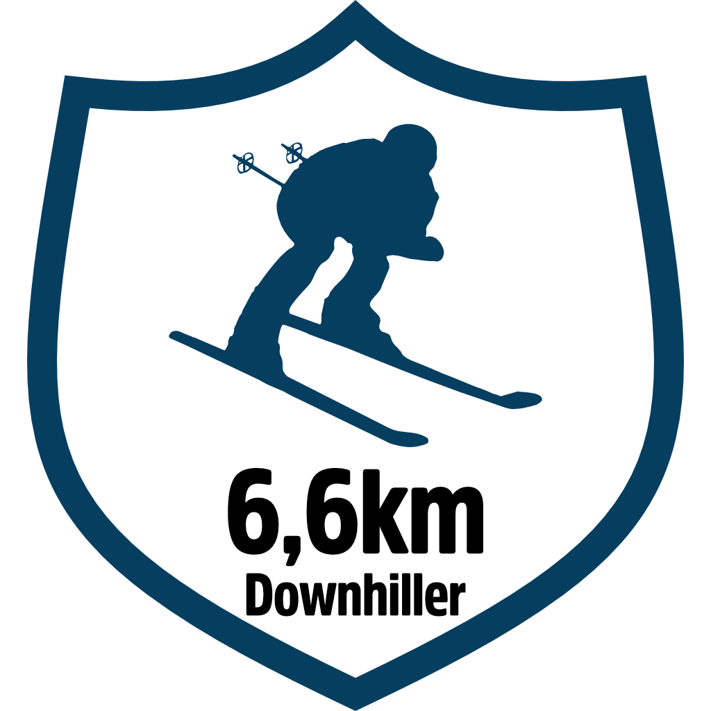 6km Downhiller pin