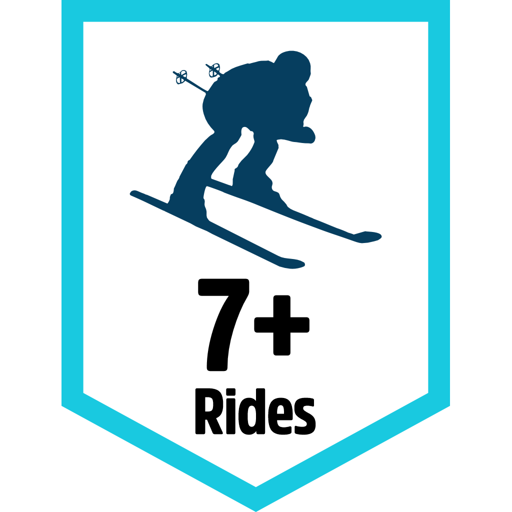 7 Downhill Ride pin