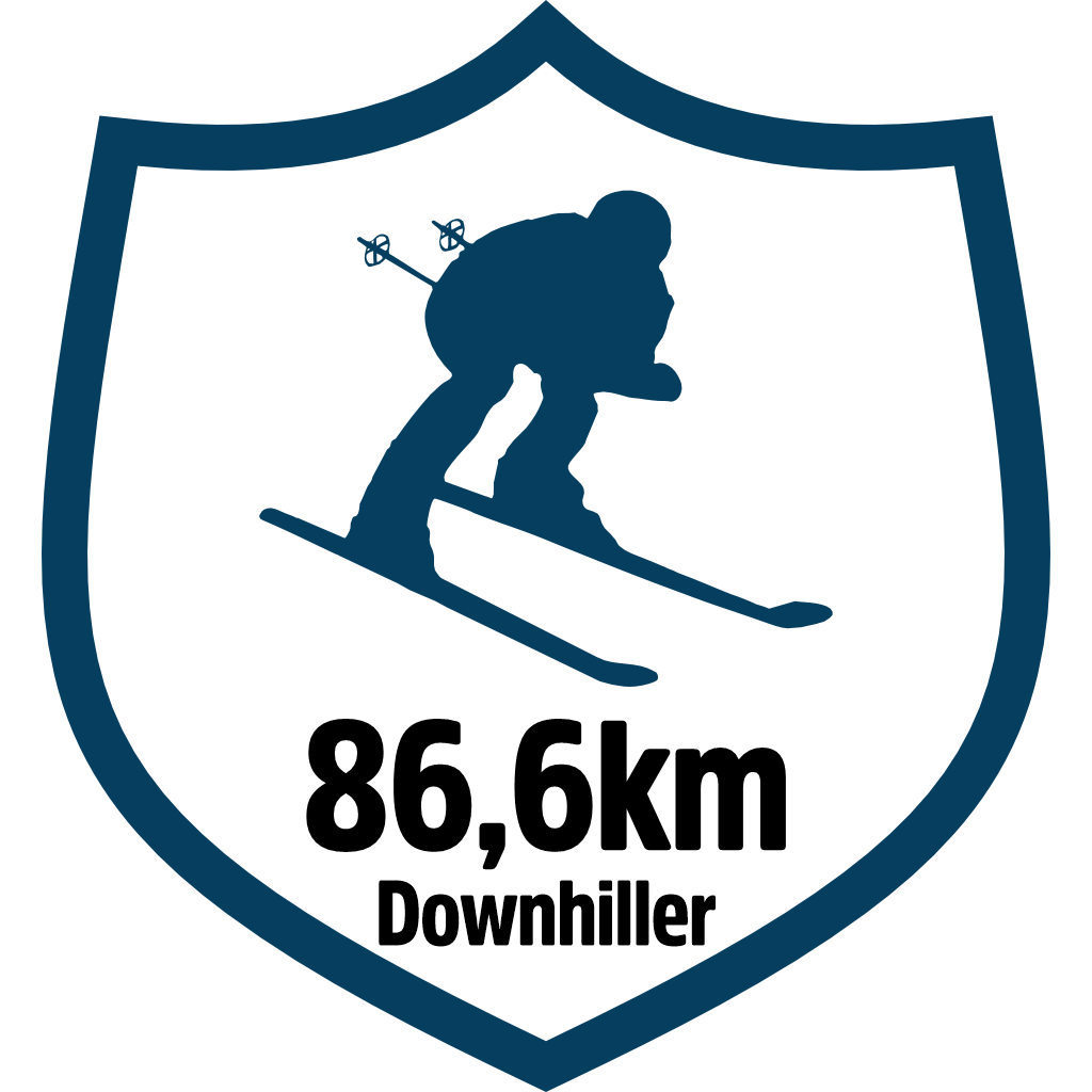 86km Downhiller pin